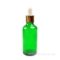 Amber Glass Dropper Bottles 50ml Green Bottle with Dropper for Essential Oils Supplier